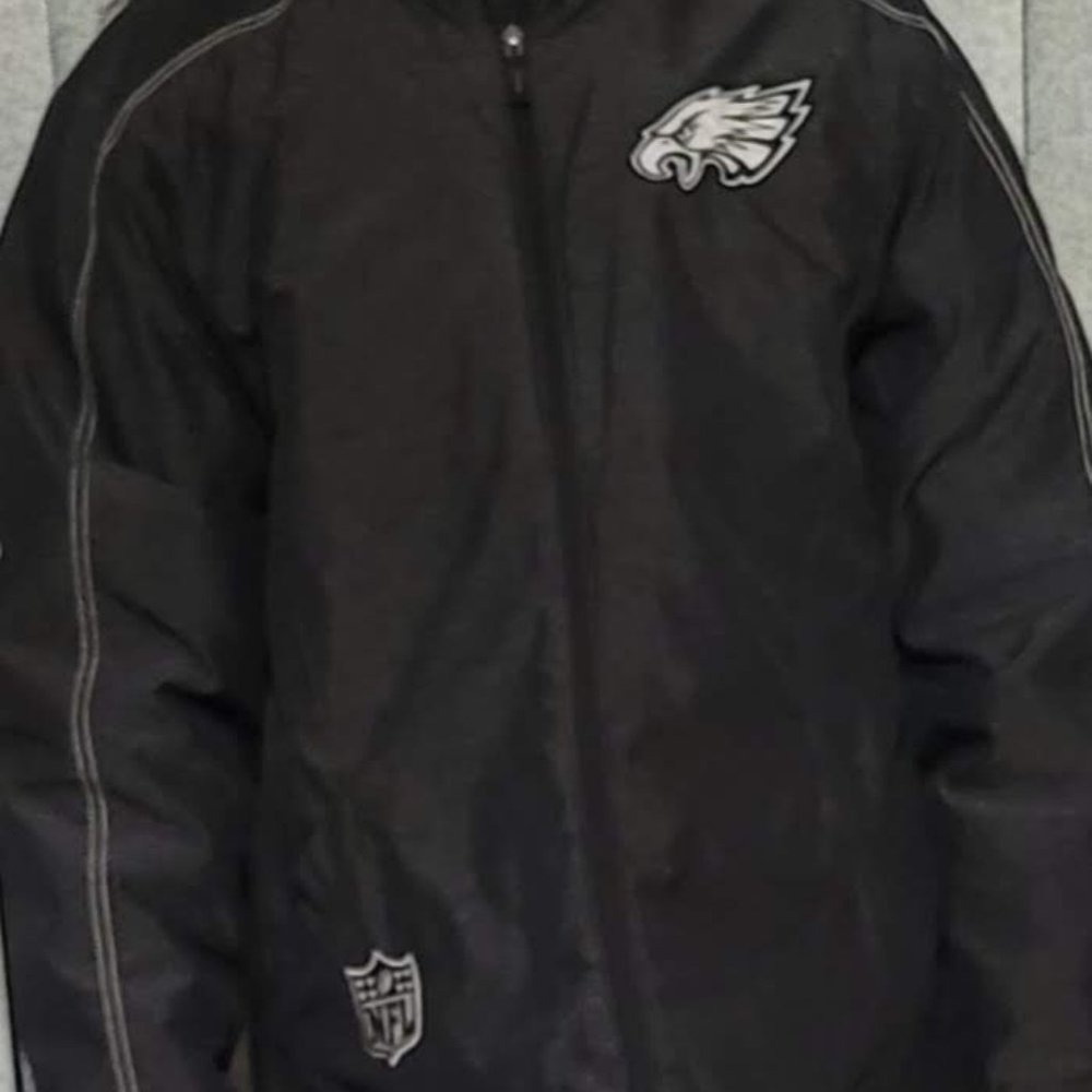 NFL EAGLES ONFIELD REEBOK STADIUM JACKET SMALL